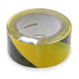Floor marking and tape Safety and marking tape 50 mm x 33 m black/yellow.  L: 33000, W: 50, H: 1 (mm). Article code: 87-FMT5033-ZL