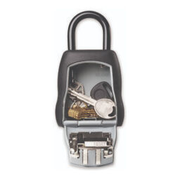 Sicherheitszubehör Schlüsselkiste  mit Zahlenschlössern und Bügel.  B: 90, T: 40, H: 157 (mm). Artikelcode: 12-5400EURD