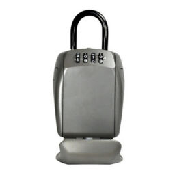 Sicherheitszubehör Schlüsselkiste  mit Zahlenschlössern und Bügel.  B: 105, T: 43, H: 188 (mm). Artikelcode: 12-5414EURD