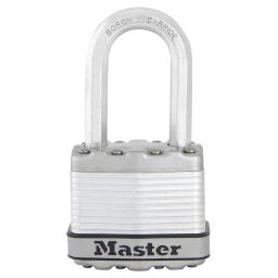 Safe accessories padlock with reinforced bumper.  W: 45,  (mm). Article code: 12-M1EURDLF