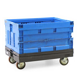 Stacking box plastic combination kit material storage trolley used.  L: 800, W: 600, H: 1070 (mm). Article code: 98-4131GB