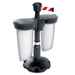 Barriers Safety and marking accessories waste bag holder.  L: 375, W: 338, H: 194 (mm). Article code: 10-BIN01-S
