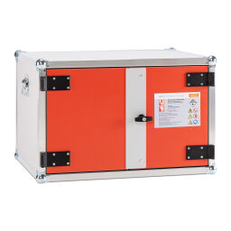 Hazardous substance depot Retention Basin fireproof cabinet Storage for lithium batteries.  W: 800, D: 660, H: 520 (mm). Article code: 48-11343