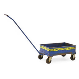 Used warehouse trolley hand truck 4 closed walls