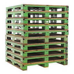 Pallet pallet tender 4-sided used.  L: 1200, W: 1200, H: 145 (mm). Article code: 98-4193GB-SET