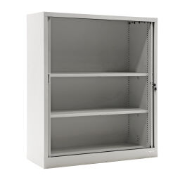 Cabinet tambour cabinet sliding door used.  W: 1200, D: 430, H: 1350 (mm). Article code: 45-PL-1312S-GB