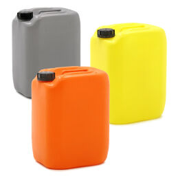 Barrels plastic canister standard.  L: 275, W: 220, H: 385 (mm). Article code: 53-JC20-L-D