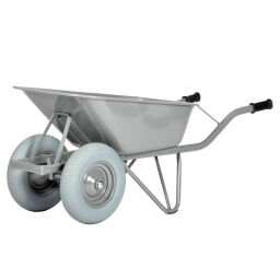 Wheelbarrow matador reinforced wheelbarrow  with 2 puncture proof tires