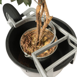 Wheelbarrow Matador tub and tree carrier suitable for tubs 65 and 90 liter and trees Article arrangement:  New.  L: 1700, W: 560, H: 475 (mm). Article code: 6313020