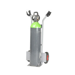 Steel sack truck fixed construction Diable manutention pneumatic tyres 260x85 mm