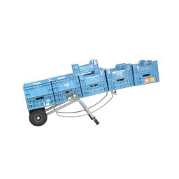 Steel sack truck crates hand truck  with pneumatic tyres