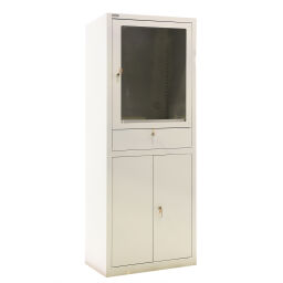 Cabinet computer cabinet lockable.  W: 650, D: 550, H: 1750 (mm). Article code: 77-A022854-02