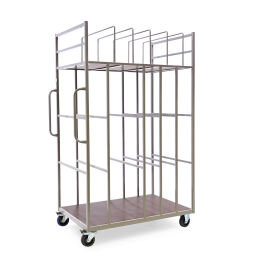 Warehouse trolley carton cart 1 push bracket Used