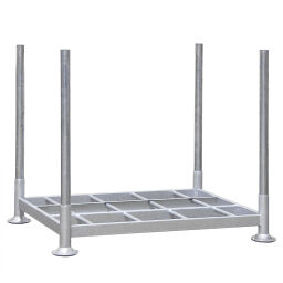 Stacking rack mobile storage rack TÜV with 4 stanchions from 1050 mm 87301-V-1050