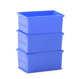 Gebrauchte Stapelboxen Kunststoff Restbestand-Angebote stapelbar Material:  Kunststoff.  L: 145, B: 95, H: 70 (mm). Artikelcode: 98-4292GB