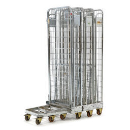 Rollwagen Gebraucht 3-fach-Rollcontainer A-Rahmen, nestbar