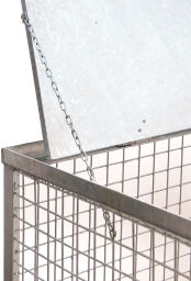 Mesh container fixed construction fixed mesh box structure single valve on one side
