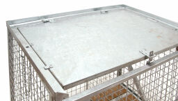 Mesh container fixed construction fixed mesh box structure single valve on one side