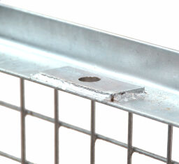 Mesh container fixed construction fixed mesh box structure single valve on one side