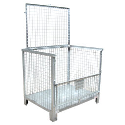 Mesh Stillages Full Security 1 flap at 1 long side Custom built.  L: 1130, W: 840, H: 1000 (mm). Article code: 99-1396-AD