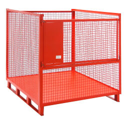 Gaascontainer vaste constructie gitterbox vaste constructie enkele klep aan één zijde