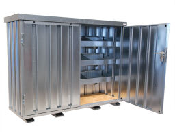 Container Vorratscontainer standard Oberflächenbeschaffenheit:  feuerverzinkt.  L: 2100, B: 700, H: 1600 (mm). Artikelcode: 99-1816