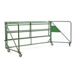 Roll cage used Roll cage furniture roll container L-nestable used Article arrangement:  Used.  L: 2380, W: 1000, H: 1160 (mm). Article code: 98-4877GB