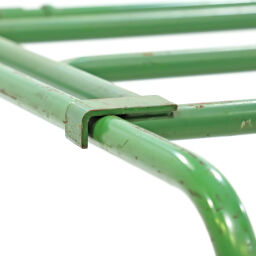 Roll cage used Roll cage furniture roll container L-nestable used Article arrangement:  Used.  L: 2380, W: 1000, H: 1160 (mm). Article code: 98-4877GB