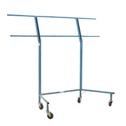Upholstery element cart Roll cage 2 shelves (extendible) used Type:  upholstery element cart.  L: 1990, W: 700, H: 1260 (mm). Article code: 98-4881GB