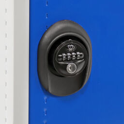 Armoire armoire vestiaire 1 porte (cylindre).  LA: 400, D: 500, H: 1910 (mm). Code d'article: 77-A038235
