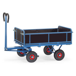 Transport trolley Fetra hand truck with 4 wooden walls 856453-L