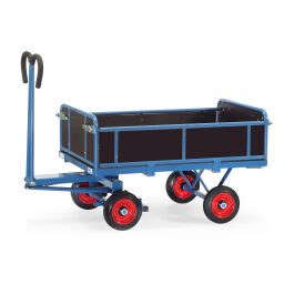 Transport trolley Fetra hand truck with 4 wooden walls 856453-V