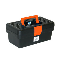 Transportkoffer Werkzeug Box mit doppelte Schnellverschluß.  L: 290, B: 170, H: 127 (mm). Artikelcode: 11-110559