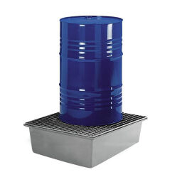 Plastic trays Retention Basin Retention Basin for 1x 200 l drum.  L: 850, W: 850, H: 400 (mm). Article code: 40-7868