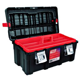 Transportkoffer werkzeug box mit doppelte schnellverschluß