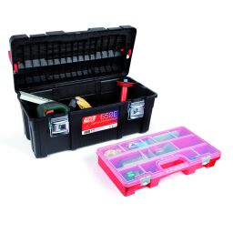 Transport case toolbox with double quick lock