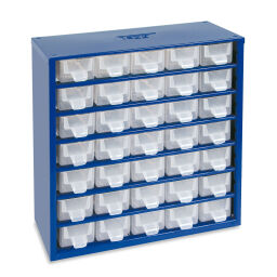 Cabinet assortment cabinet with 35 drawers.  L: 305, W: 145, H: 328 (mm). Article code: 11-316005