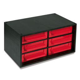 Cabinet assortment cabinet with 6 drawers .  L: 280, W: 167, H: 140 (mm). Article code: 11-346002