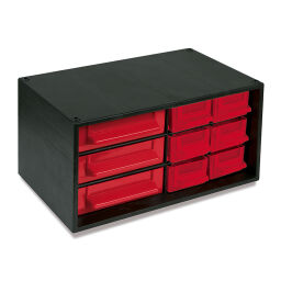 Cabinet assortment cabinet with 9 drawers.  L: 280, W: 167, H: 140 (mm). Article code: 11-347009