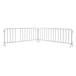 Excess stock street marker steel fence used.  W: 2580, D: 500, H: 1100 (mm). Article code: 42.230.12.918GB