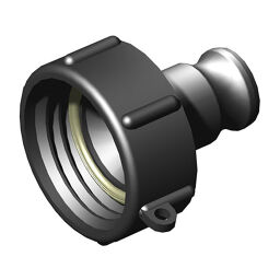 IBC Container Zubehör Adapter DIN61 Innengewinde - Camlock 1¼ Zoll Außengewinde