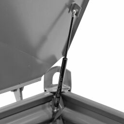 Caisse palette métallique anti-vol avec rabat