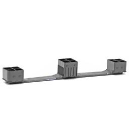 Accessoires pour bacs en plastique entrées de fourches pour des bacs grande volumes