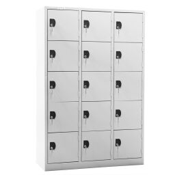 Cabinet locker cabinet 15 doors used.  W: 1180, D: 500, H: 1800 (mm). Article code: 77-A106704
