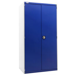 Cabinet material cabinet with 2 hinged doors, 3 shelves and 9 drawers  used.  W: 1050, D: 650, H: 2000 (mm). Article code: 77-A168113-01