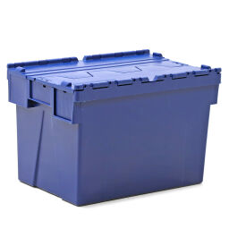 Stacking box plastic nestable and stackable