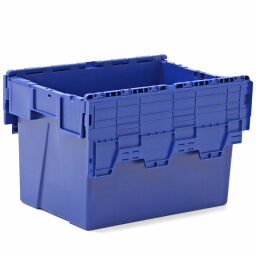Stapelboxen Kunststoff schachtel- und stapelbar mit 2-teiligem Deckel Typ:  schachtel- und stapelbar.  L: 600, B: 400, H: 400 (mm). Artikelcode: 99-6544