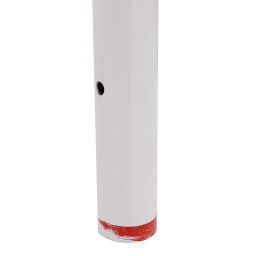 Protection posts protective post  crash protection bollard red/white
