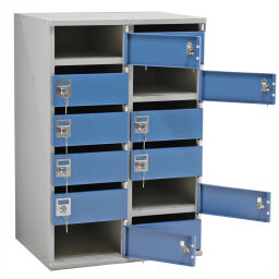 Armoire armoire à courrier 12 portes (cylindre).  LA: 600, D: 500, H: 900 (mm). Code d'article: 77-A035142