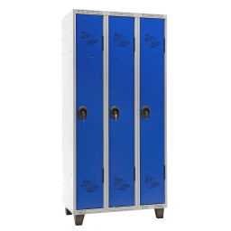 Cabinet locker cabinet 3 doors (cylinder lock) on pedestal  Used